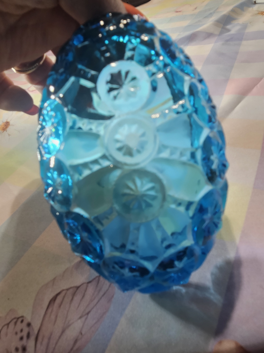 L.E. Smith Colonial Blue Moon & Stars Trinket Dish / Ashtray - Picture 6 of 6